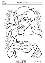 wonder-woman boyama sayfaları